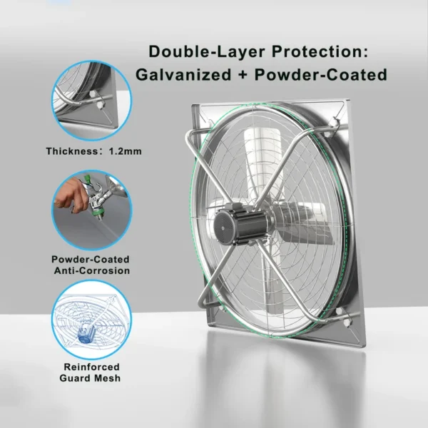 Dairy Farm Cooling Fan, 30%, 380V, 400W - view 6