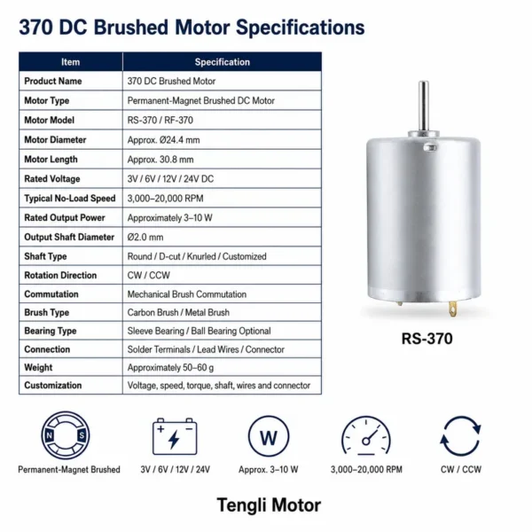 Dc Brushless Motors, 370, 12V - view 6