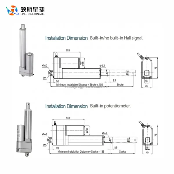 Dc Brushless Motors, IP66, Waterproof, 1500N, 12V - view 4