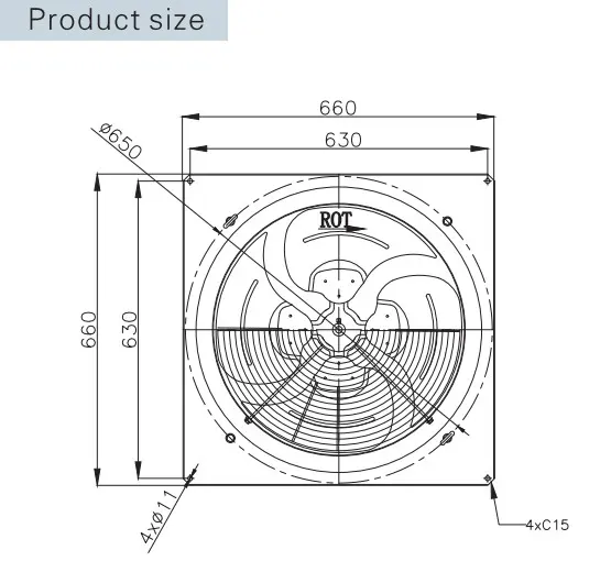 Dehumidification Axial Flow Fan, SANXIN, Centrifugal - view 3