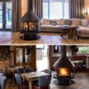 Design Indoor Hanging Fireplace, CRUISE, 900mm - view 3
