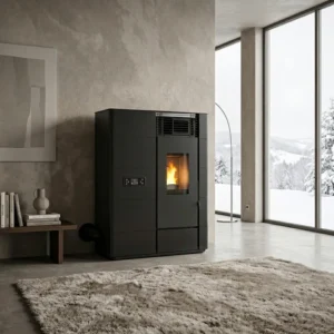 Design Wifi Pellet Heater, KM1203E, Steel
