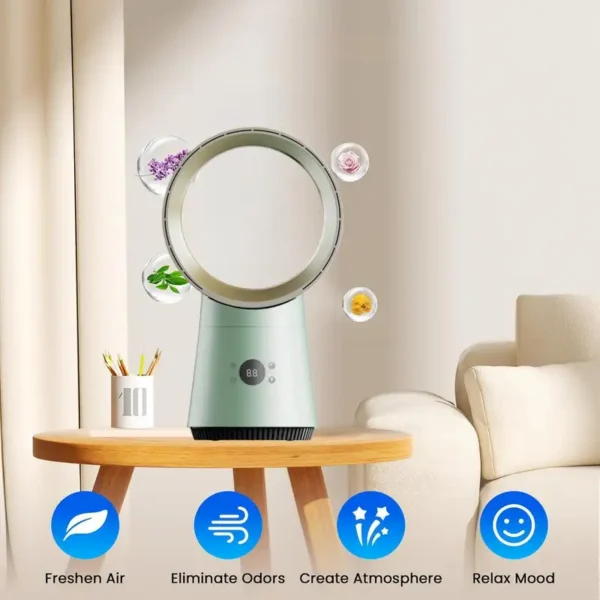 Desk Fan, 23ft/s, 30/60/90°, 8Timer - view 4