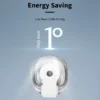 Desk Wall Fan, Electric, Plastic - view 5