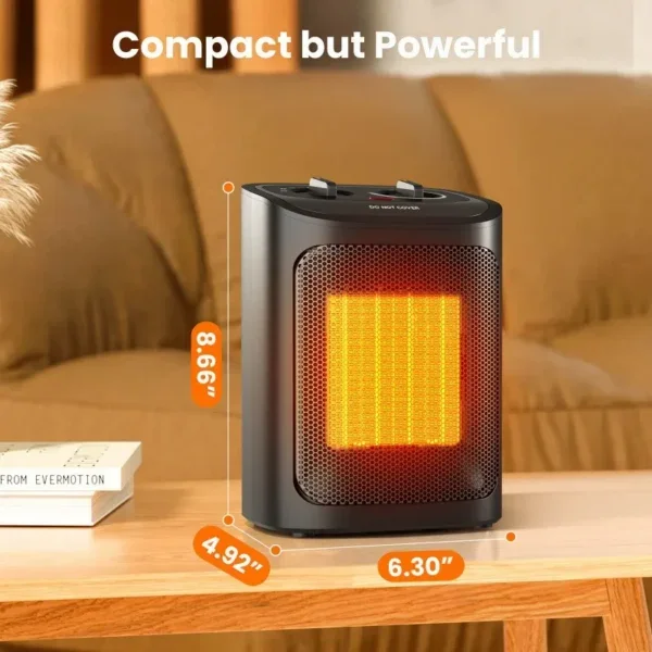 Desktop Electric Heater, Portable, Plastic