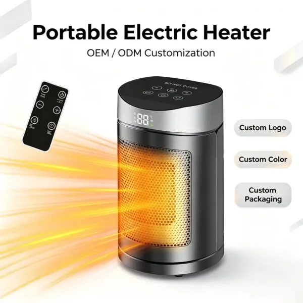 Desktop Electric Heater, PTC, Plastic