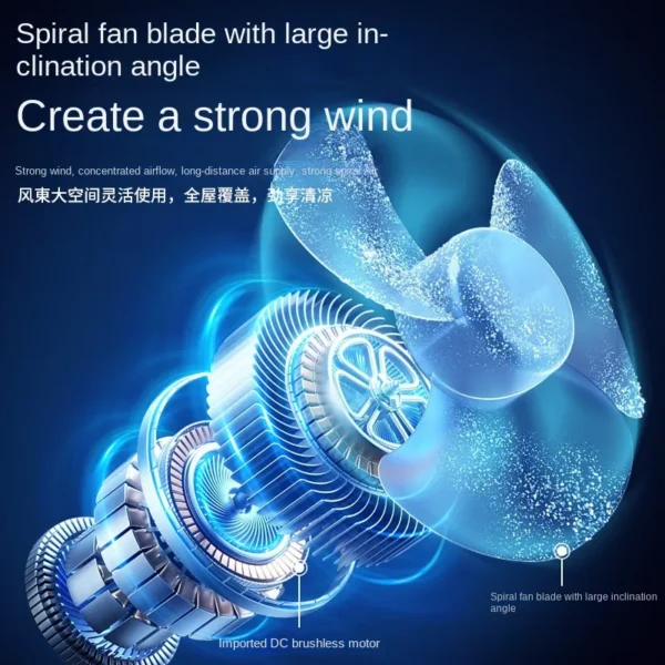 Desktop Fan, USB, Portable - view 4
