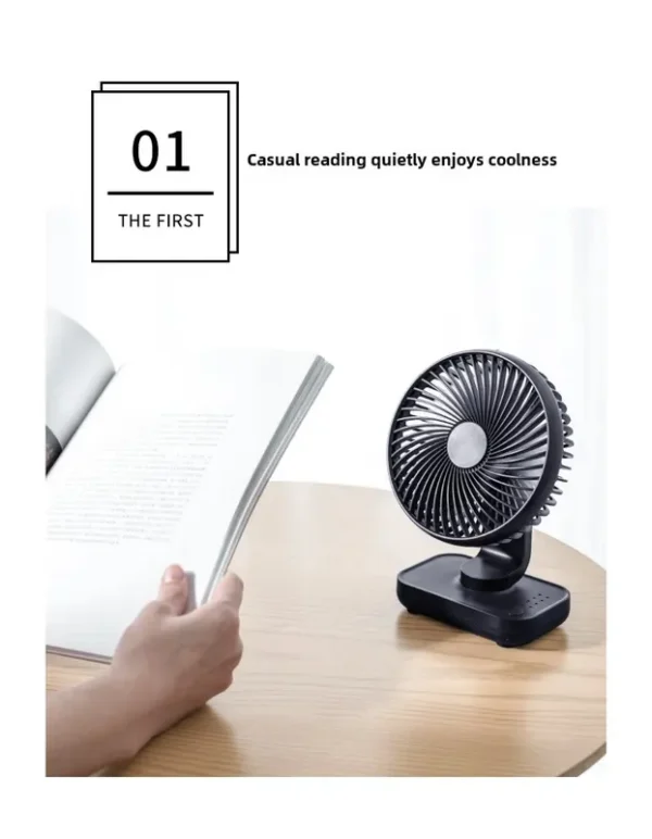 Desktop Standing Fan, D606, 3600mah, Portable, USB - view 2