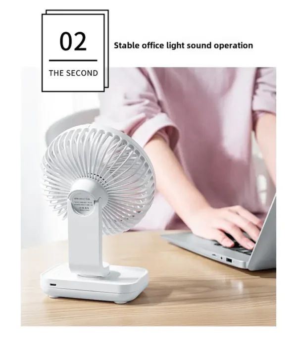 Desktop Standing Fan, D606, 3600mah, Portable, USB - view 3