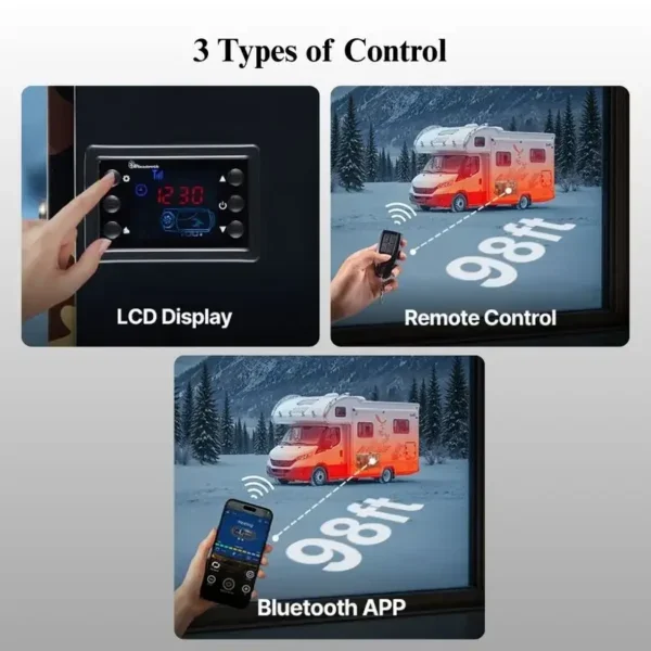Diesel Heater, APP, 8KW, 12V/24V, LCD - view 4
