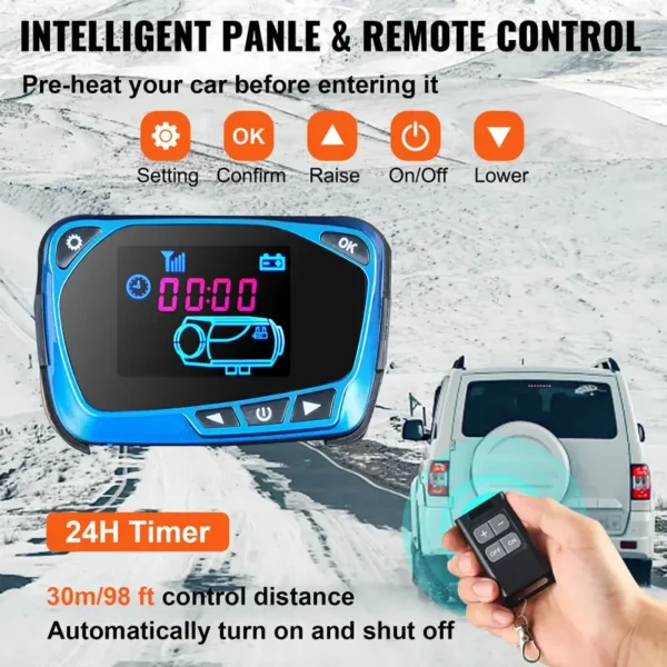 Diesel Parking Heater, 8KW, 12V, 8000W, LCD - view 5