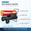 Diesel Radiant Space Heater, Portable, 45kW - view 5