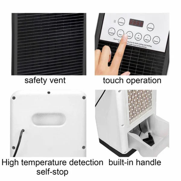 Digital Electric Heater, Portable, 1800W, 3-Speed - view 4