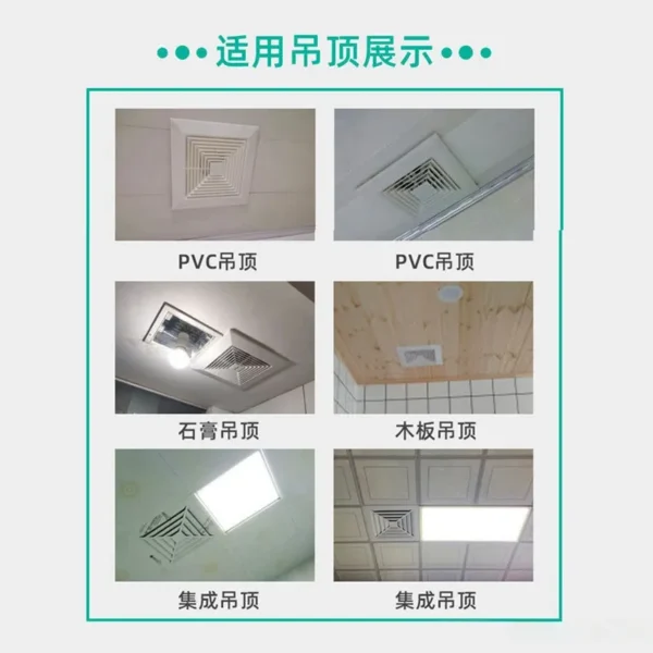 Dimmable Ceiling Exhaust Fan, 5-Blade, LED, 5-Speed, 30-34 - view 5