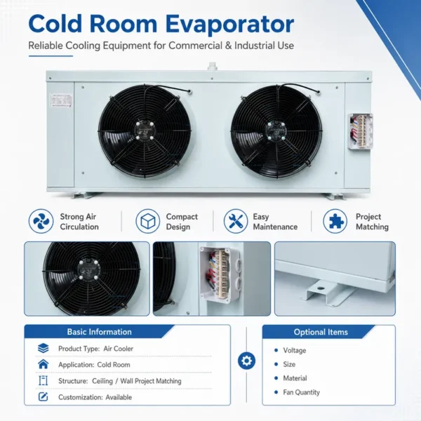 Discharge Cold Room Evaporator, 380V, 380 V, Electric - view 2