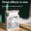 Dormitory Desktop Electric Fan, USB, USB charging, Plastic - view 3