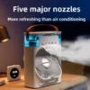 Dormitory Desktop Electric Fan, USB, USB charging, Plastic - view 5