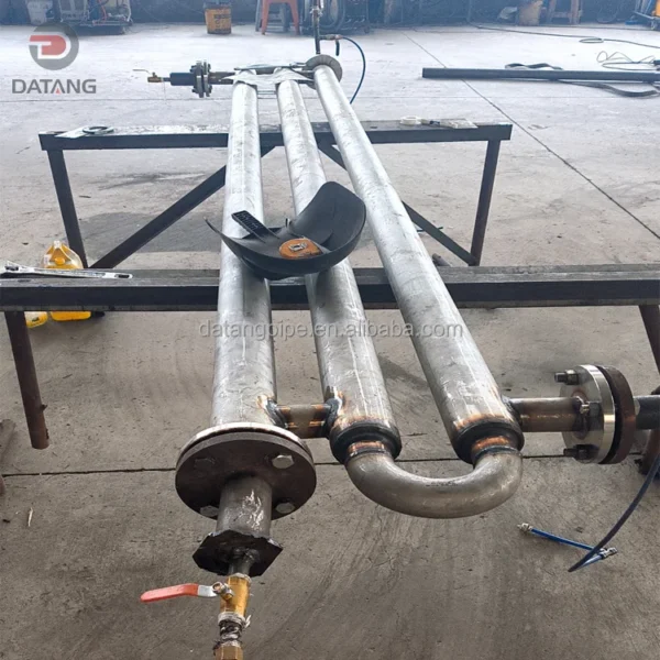 Double Pipe Heat Exchanger, Stainless, Steel
