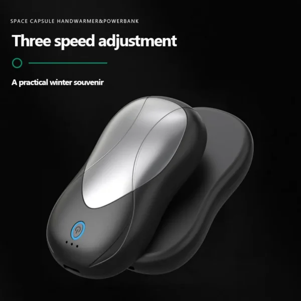 Double-sided Heating Hand Warmer, 6000mAh, USB - view 2