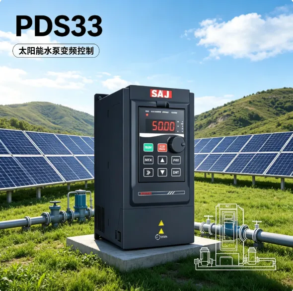 Drive for Water Pump, PDS33-4T2R2B, 380V, 2.2kW, VFD - view 3