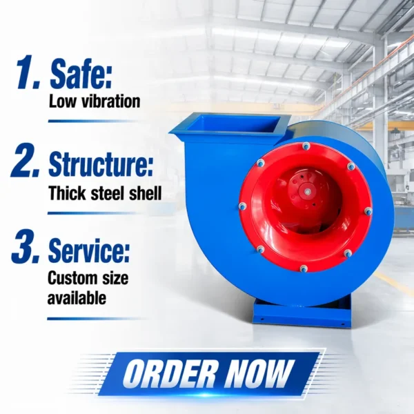 Driven Centrifugal Duct Fan, 380V, Steel - view 5