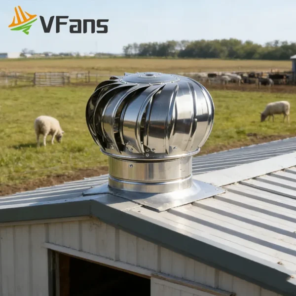 Driven Eco-friendly Roof Fan, 300-1000mm, Stainless, Steel - view 2