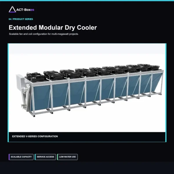 Dry Cooler, ACT, 3000kW, Adiabatic - view 3