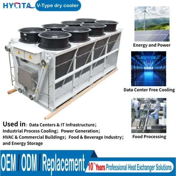 Dry Cooler, Copper, Aluminum, Adiabatic