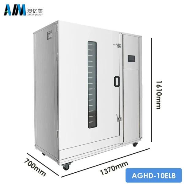 Dryer Machine Heat Pump, Stainless, Steel - view 4