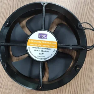 Dual Ball Bearing, 220V, CFM, 200x200x60mm, 3000RPM