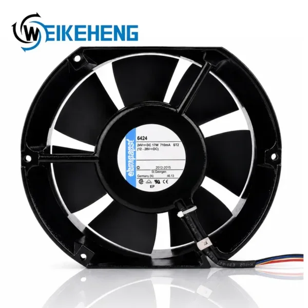 Dual Ball Bearing, 24V, 710mA, 17W, 12V