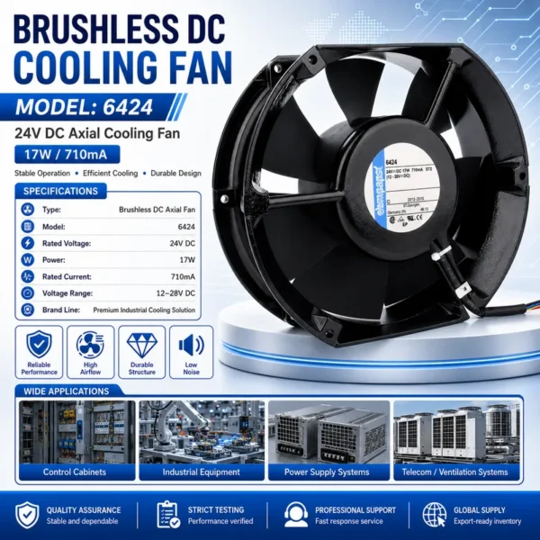 Dual Ball Bearing, 24V, 710mA, 17W, 12V - view 2