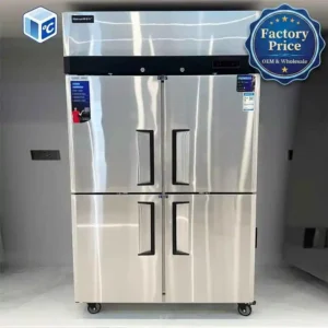 Dual Temperature Kitchen Refrigerator, Stainless, Steel