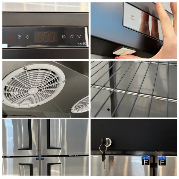 Dual Temperature Kitchen Refrigerator, Stainless, Steel - view 4