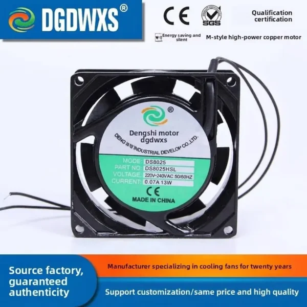 Dualballbearing, 220V, Axial, DS8025