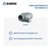 Duct Air Supply Fan, BLAUBERG, Ceiling, ISO-MIX, 100 - view 2