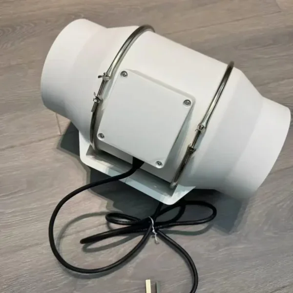 Duct Air Ventilation Extractor, Inline, A.C. Source, plastic