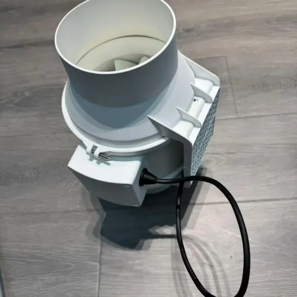 Duct Air Ventilation Extractor, Inline, A.C. Source, plastic - view 2