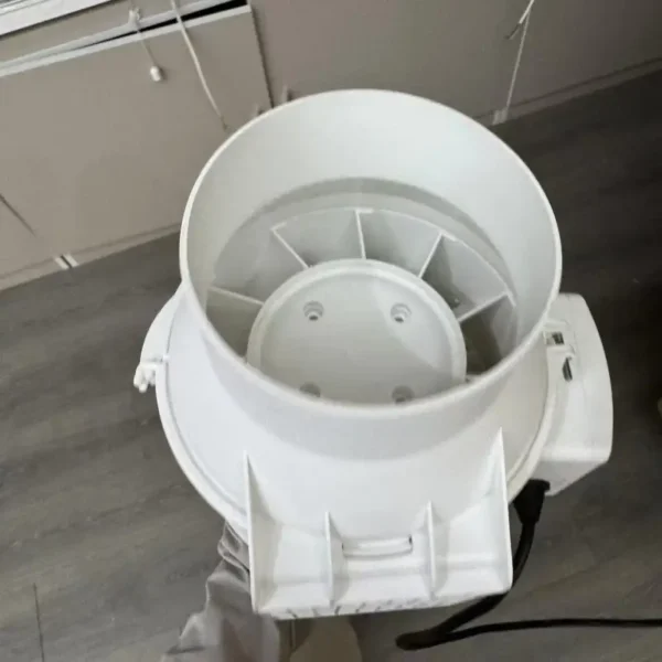 Duct Air Ventilation Extractor, Inline, A.C. Source, plastic - view 6