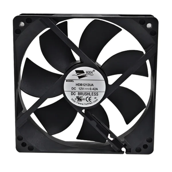 Duct Axial Cooling Fan, HXHFAN, 12/24V, 120x120x25mm, Plastic - view 2