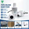 Duct Axial Fan, 12V, Plastic, 3D - view 4