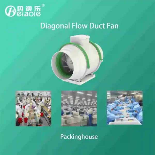 Duct Axial Fan, 220V, 360W, Waterproof