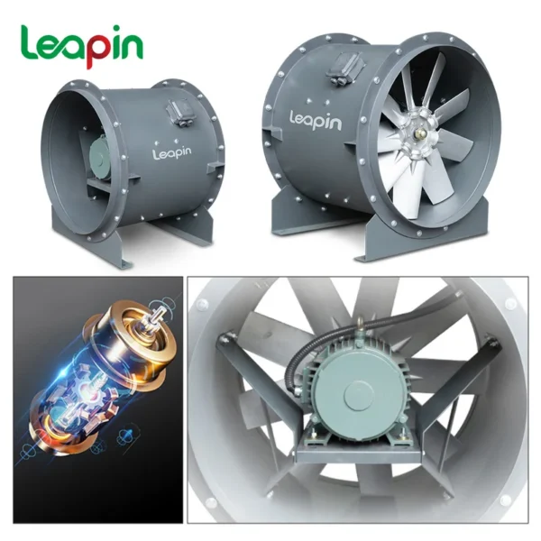 Duct Axial Fan, 380V, Cast - view 6