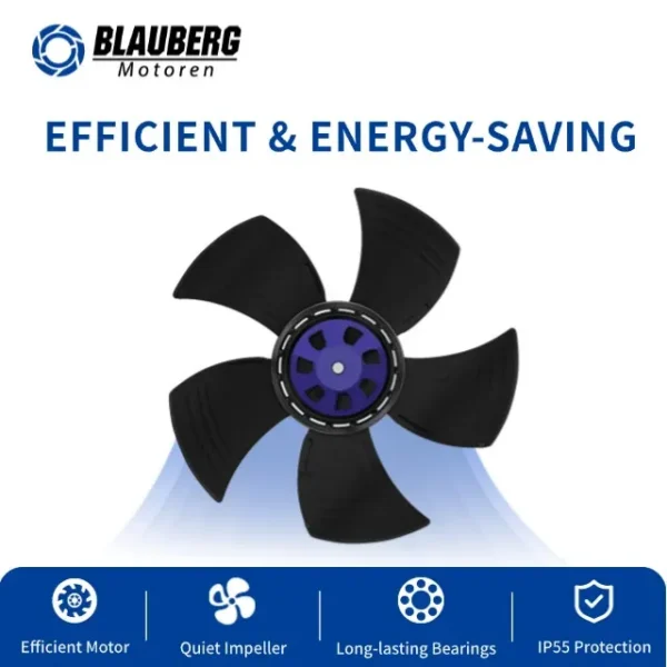 Duct Axial Fan, 400mm, 230V, IP55 - view 2