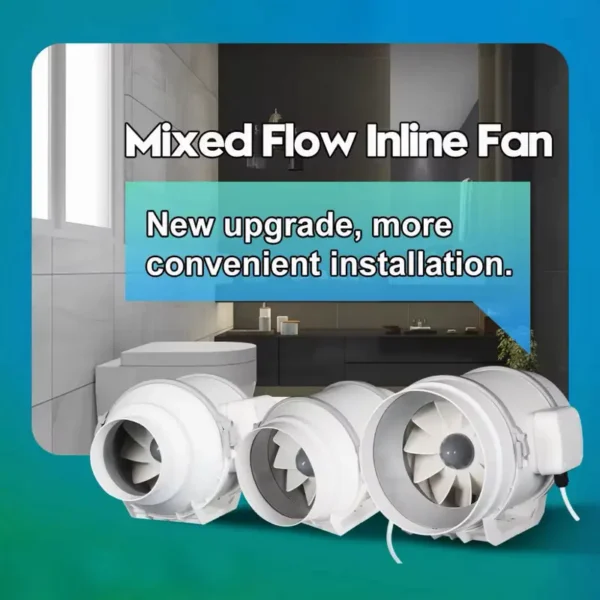 Duct Axial Fan, 6-inch, Plastic - view 4
