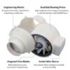 Duct Axial Fan, 6-inch, Plastic - view 5