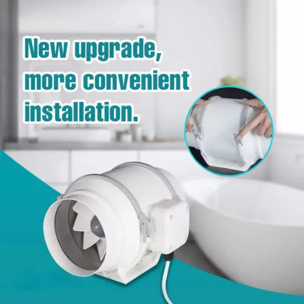 Duct Axial Fan, 6-inch, Plastic - view 6