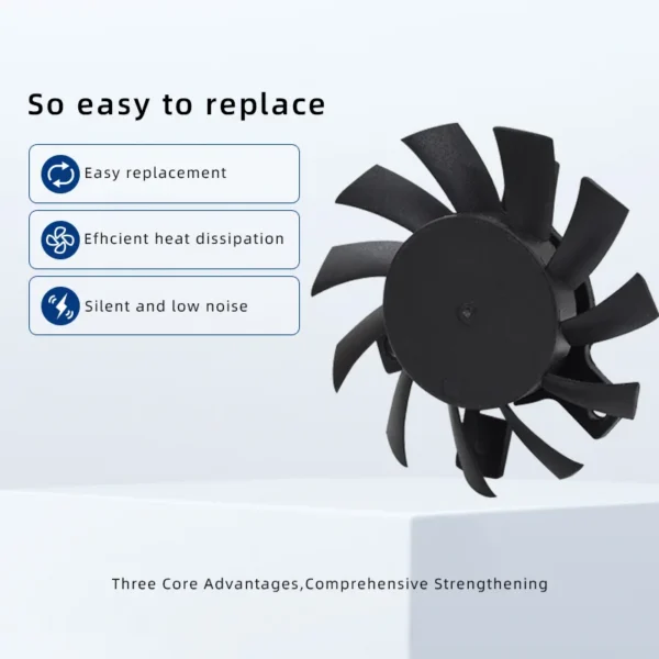 Duct Axial Fan, 60x60x10mm, 12/24V, Plastic, PWM - view 5