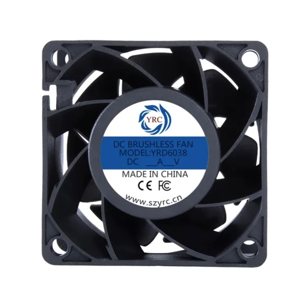 Duct Axial Fan, 60x60x38mm, 24V/48V, Plastic, ROHS - view 2