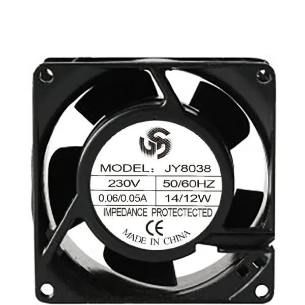 Duct Axial Fan, 80x80x38mm, IP55, 110-240V, Plastic - view 2